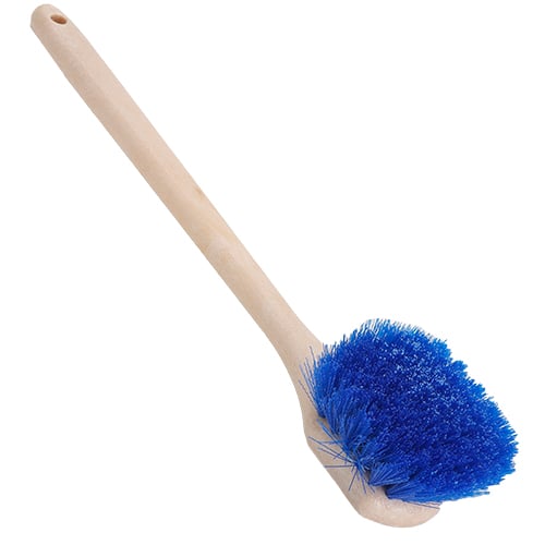 18" Long Handle Stiff Bristles Wash Brush Blue (24 pcs/case)