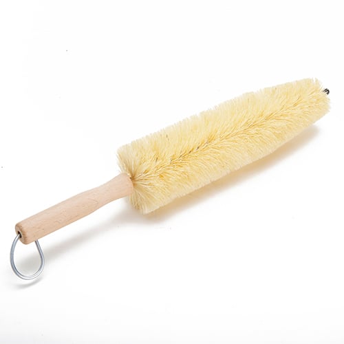 17" Long Cream Color Wheel Spoke Brush with Black Plastic Tip (48 Pcs/Ctn)