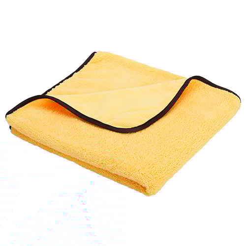 25"x36" Micorifiber Elite Towel 380 GSM Gold/Black Trim (60 Pcs/Ctn)